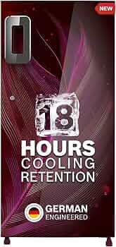 Bosch 207 L, 3 star, Smart Inverter, Direct-Cool Single Door Refrigerator, Feather Wine (CST20W33NI)|18 Hrs Cooling Retention |Super Freeze |Largest Vegetable Box| Beverage Space | 2.5x Faster Cooling