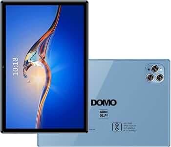 DOMO Slate SL39 10.1-Inch 4G Tablet PC, 4GB RAM + 32GB inbuilt Storage,1TB Expandable, Dual SIM Slot, Octa Core CPU, GPS, Bluetooth (Blue)