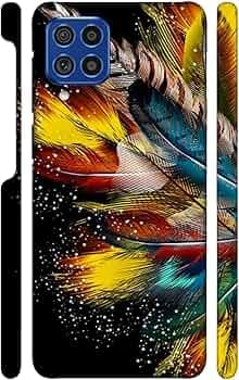 Colorful Pigeon Feathers | Designer Printed Hard Back Cover for Samsung Galaxy A12 Premium, Attractive, and Uniquely Crafted Smartphone Case