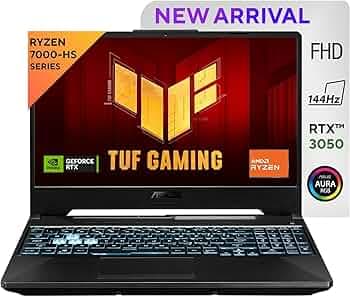 ASUS TUF Gaming A15, 15.6" FHD (1920 x 1080) 16:9, AMD Ryzen 7 7435HS Processor, Gaming Laptop (16GB RAM/512GB SSD//Windows 11/Office Home/48WHr Battery/Graphite Black/2.3Kg), FA566NCR-HN054WS