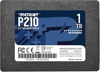 Patriot Memory P210 1TB Internal SSD SATA 3 2.5 Solid State Drive P210S1TB25