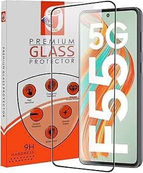 STP FEEL® Premium Tempered Glass Screen Protector Guard Compatible For Samsung Galaxy F55 5G / M55 5G / M55S 5G (6.7 Inch, Pack of 1) | Edge to Edge Coverage With Easy to installation kit