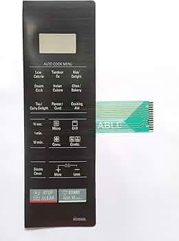 Able MC2846SL Microwave Oven Membrane Touch Keypad (Black)