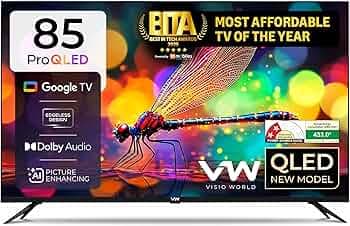 VW 215 cm (85 inches) Pro Series 4K Ultra HD Smart QLED Google TV VW85GQ1