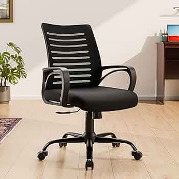 Green Soul Atom | Ergonomic Office Chair for Home & Office | 12 Months Warranty | Comfortable & Spacious Seat | Rocking-tilt Mechanism | Heavy Duty Metal Base (Black)