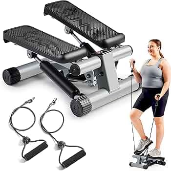 Sunny Health & Fitness Mini Stepper with Resistance Bands