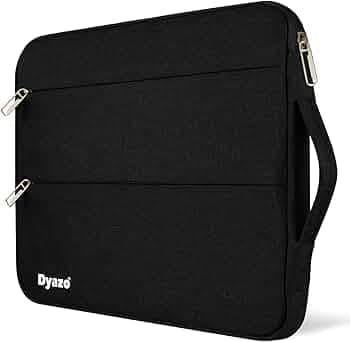 Dyazo Water Resistant Laptop Sleeve | Laptop Case Cover for 15 Inches(38cm),15.6 Inch(39.6cm) Laptops & Notebook (Black)
