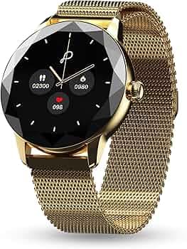 Pebble Vienna 1.27" HD Display, BT Calling Smart Watch for Women, Diamond Cut Design, Female Health Monitoring, Heart Rate Monitoring, Sleep Monitoring, Multipl Sports Mode, 200 mah