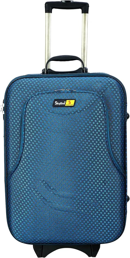 Skyline 26 Inch Travel Trolley Bag/Suitcase Bag Number Lock with 2 Wheels for Men and Women-Green