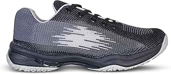 Boldfit Badminton Shoes for Man Lightweight Non Marking Shoes for Badminton Breathable Anti Skid Shoe for Man Shuttle Non Marking Indoor Shoes for Pickleball, Tennis, Padel Black