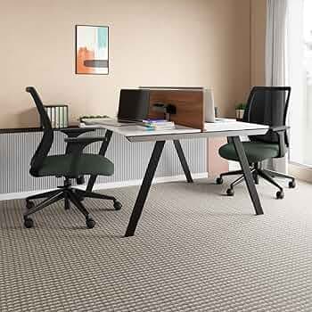 Interio by Godrej Curv Premium Mesh Wide Back Ergonomic Chair for Work from Home/Study Chair | 1 Year Warranty | Height Adjustable Chair | Heavy Duty PP Base | DIY Installation | Set of 2 (Earthstone)