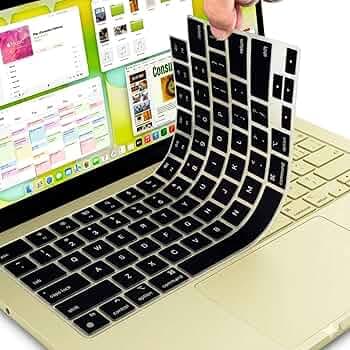 Gear Guard Keyboard Cover Skin Protector Compatible With Macbook Neo 2026 13inch A3404 (Black)