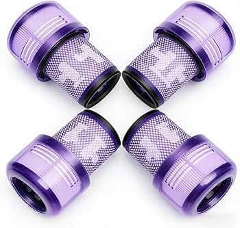4-PACK Filter Replacements for Dyson V12 Detect Slim Cordless Vacuum and V12 Slim Vacuums - Comparable to Part 971517-01 (Excludes SV12 & V15 Vacuum Models)