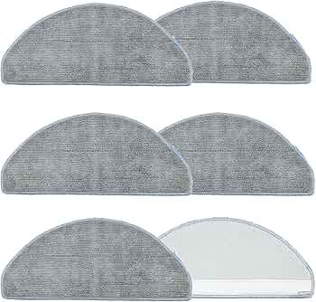 6 Mop Pad Replacement Part for iRobot Roomba Combo Essential Robot Vacuum Cleaner Y0140, Washable and Reusable Microfiber Mop Pad Accessories