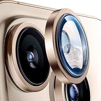 GadgetBite Orbix Camera Lens Protector for iPhone 16 Pro/Pro Max (6.3"/6.9"), Tempered Glass Lens Ring Cover (Desert Titanium)