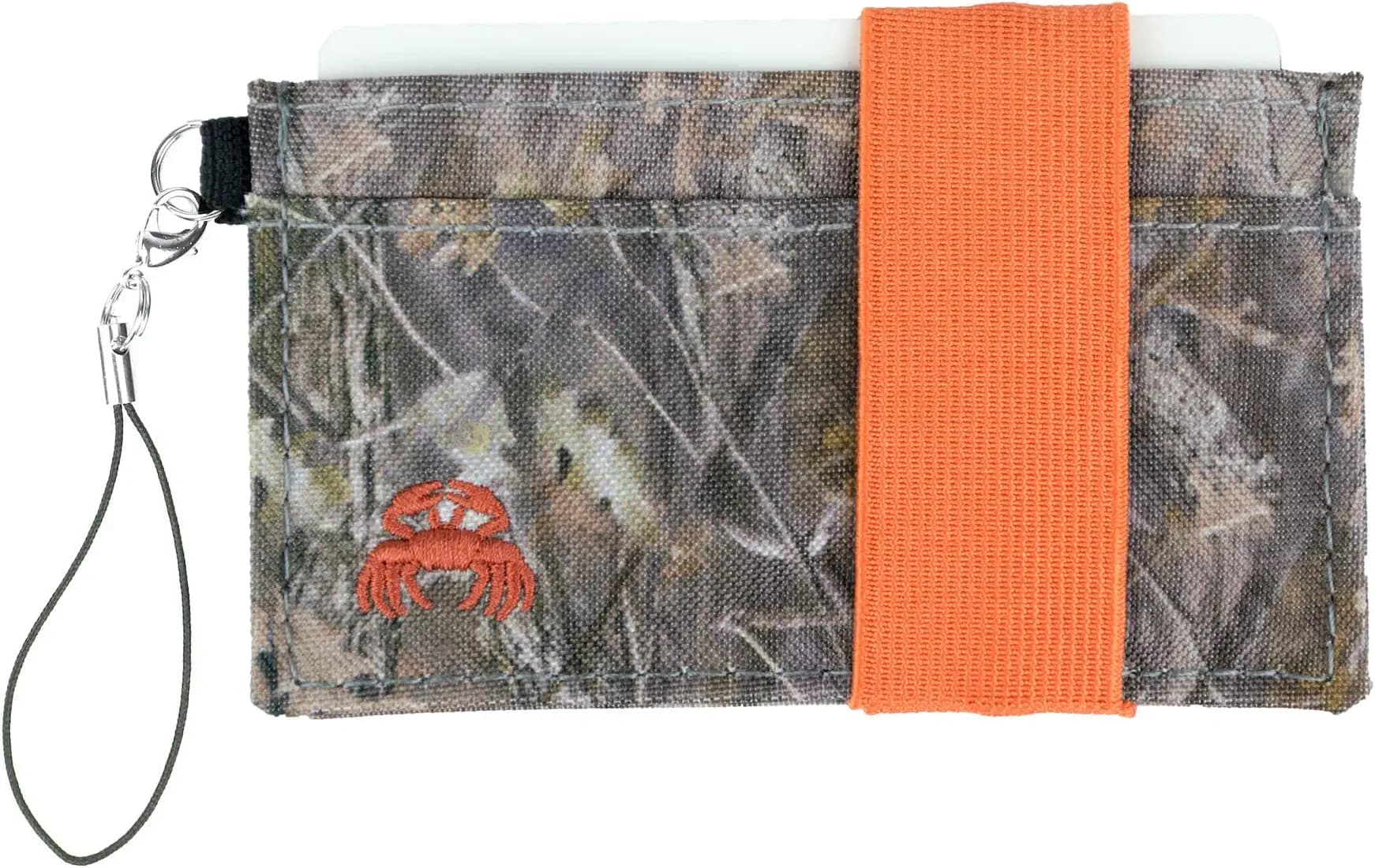 Thin Minimalist Front Pocket Wallet - Credit Card Holder - Small Travel Wallets - Compact Wallets For Men and Women - Carry Cards, Cash, Phone, Keys- Secure Canvas Wallet, Woodland, 4