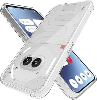 Sounce Nothing Phone 2a Back Cover Case Camera Protection Bump Hard Case Back Cover Compatible with Nothing Phone 2a Plus 5G (TPU + Poly Carbonate, Crystal Clear) - Transparent