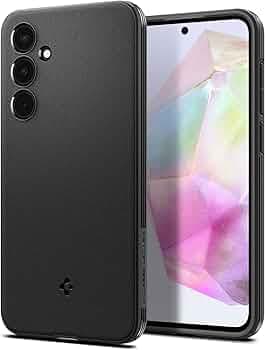 Spigen Essential Sand Blast | Samsung Galaxy A35 5G Case [Air Cushion Protection] [Flexible] Galaxy A35 5G Back Cover | TPU - Matte Black