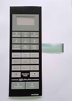 Able NN-CT645B Microwave Oven Membrane Touch Keypad (Black)