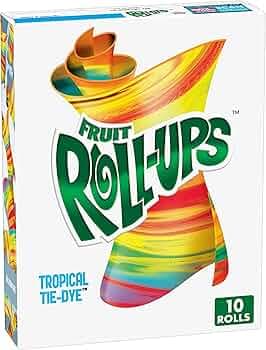 Betty Crocker Fruit Roll-Ups Tropical Tie-Dye Snacks, 141g