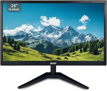 GEONIX 24 Inch PC Monitor | TFT | Full HD 1920 x 1080 Pixels | Display Output VGA & HDMI | with LED Back Light Technology |3 Years Warranty