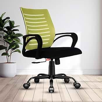 ROSE® Elite | 3 Years Brand Warranty | Ergonomic Office Chair, Study, WFH, Revolving, Rolling, Desk, Task, Laptop, Student Chair (Green, Elite Classic MB)
