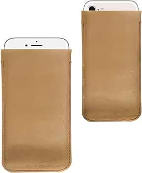 Chalk Factory Premium Genuine Leather Ultra Slim Sleeve Cover Pouch Case for Gigabyte GSmart Arty A3 Mobile Phone