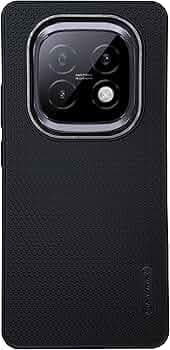 NIUKIN Grip Guard Case for Realme Narzo 70 Turbo 5G | Camera Ring | Shockproof Scratchproof Cover (Black)