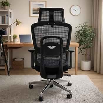 Green Soul Astra Ergonomic Office Chair for Work | Lockable Cushioned Footrest | Moulded Foam Seat with Thigh Support | Seat Slider | Multi-Lock Recline | 3 Year Warranty (Black)