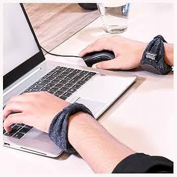Wrist Support Band for Office Computer Keyboard Mouse Laptop PC Gaming Wrist Pain Relief Band (Blue)