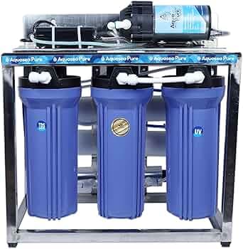 RO PLANT Commercial RO+UV+TDS Water purifier with TDS Adjuster (25 LPH RO+UV+TDS ADJUSTER) Full Stainless Steel Body Works with all sources of water (single pump)