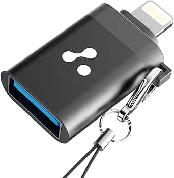 Ambrane Lightning to USB 3.0 OTG for iPhone/iPad OTG Connector Extender Convertor for All iOS Devices, USB Female Connect USB Flash Drive,Keyboard,Mouse, Only Data Transfer, Charging is NOT Supported