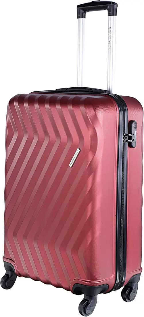 Nasher Miles Lombard Hard-Sided Polycarbonate Cabin Luggage| Maroon 20 Inch /55CM Trolley/Travel/Tourist Bag