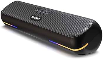 TEMPT 24W Cinebar | 4000mAH Battery | 8hrs Playtime | 52mm Dual Bass Driver | RGB Lights | BT V5.4 with TWS | Bluetooth Soundbar Speaker (Black)