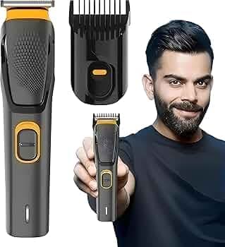 Hair Trimmer for Men Professional | Beard, Body Hair Cutting Machine For Man | Type - C Fast Charging | Adjustable Length | 90 Min Run Time | Men's Beard Finishing Battery Powered