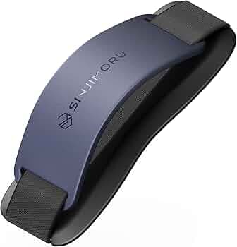 Sinjimoru Phone Grip with Silicone Band – Comfortable One-Hand Holder & Kickstand for Smartphones, Tablets, and eReaders for iPhone, Android, and Kindle Sinji Grip Silicone Midnight Blue