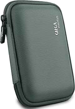 Gizga Essentials External Hard Drive Case for 2.5-Inch Hard Drive - Double Padded (Gray)
