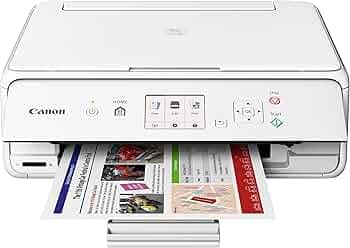 Canon Pixma TS5070 All-in-One Color Inkjet Printer (White)