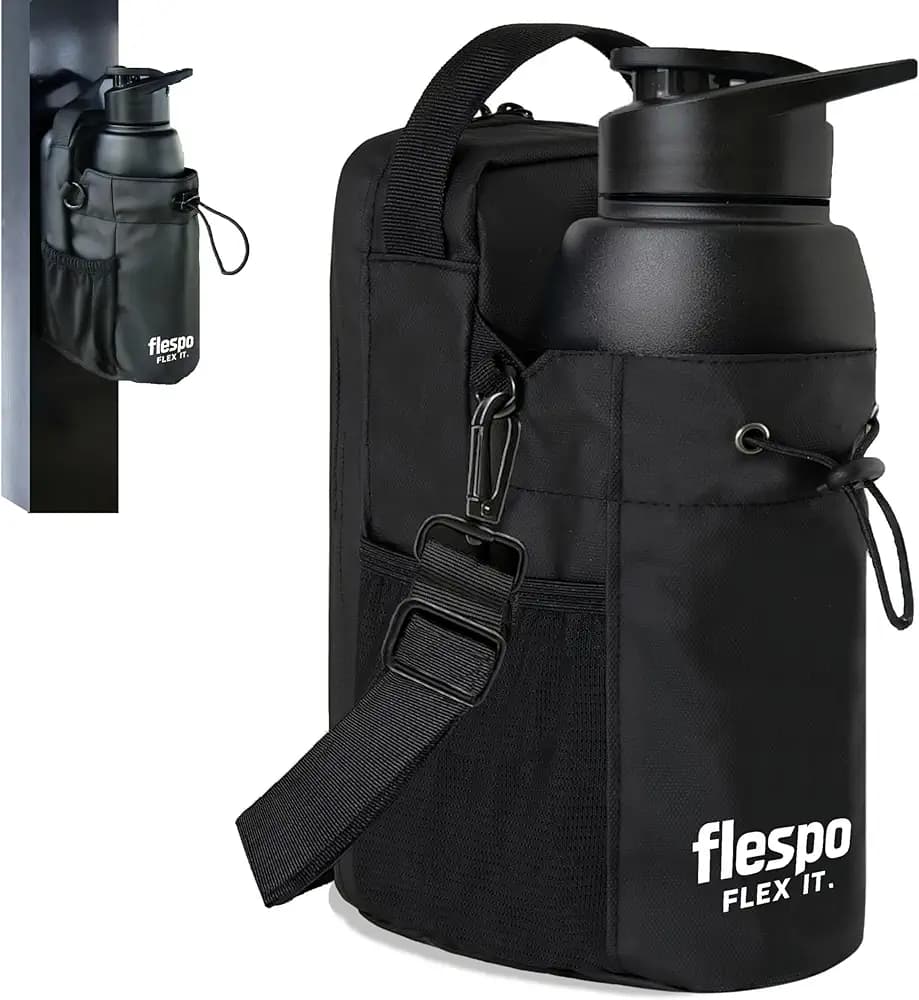 Magnetic Gym Bag for Men and Women, Magnetic Water Bottle Holder, Gym Crossbody Sling with Strap, Sling Bag with Phone Pockets, Key Phone Holder, Gym Essentials