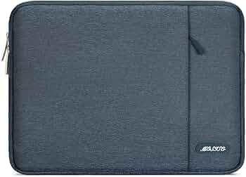 MOSISO Laptop Case 13.3 inch, 13-13.3 inch Laptop Sleeve Compatible with MacBook Air/Pro 13/Pro 14 M5 M4 M3 M2 M1, HP Dell ASUS Lenovo,Polyester Vertical Computer Sleeve Bag with Pocket,Haze Blue