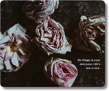 Homyl Gothic Flower Photography Printed Mousepad with Anti-Slip Rubber Base, Anti-Skid, Waterproof, Precision Tracking, Durable, Suitable for Gaming, Computer, Laptop, Home & Office (9 X 7.5 Inches)