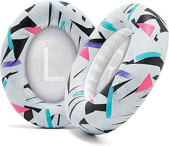 WC Wicked Cushions Thick Premium Replacement Earpads for Bose 700 Noise Cancelling Headphones (NC700) -90s White