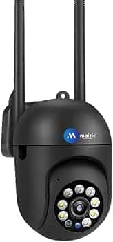 Maizic Smarthome 2K 3MP Wi-Fi Indoor Security Camera | 360� View, AI Human Detection, Motion Alerts, 2-Way Audio | Wireless CCTV for Home & Baby Monitoring (Mini FX, Black)
