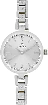 Titan Karishma Analog Silver Dial Women's Watch -NM2598SM01 / NL2598SM01