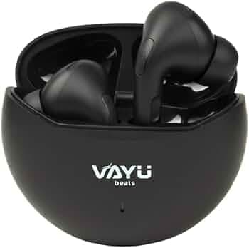 Halobuds Bluetooth 5.1 Wireless Earbuds | ABS Build | 13mm Speaker | ENC Noise Reduction | 200mAh Case & 30mAh Buds Battery | 45 Min Fast Charging | Music & Call Function - Black