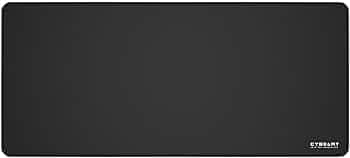 Cybeart | Ghost (Black) Gaming Desk Mat (XXL - 900x400x4mm) | Waterproof, Never Slip Base, Stitched Edges, Esports Grade