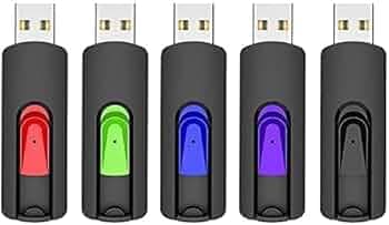 KOOTION 5 Pack Pendrive 32 GB USB Flash Drives 2.0, Storage Memory Sticks for PC/TV/PS5