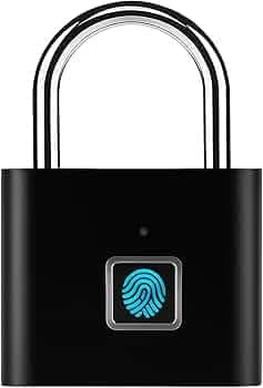 AERYS Smart Lock Fingerprint Biometric Padlock | Keyless&Password-Free Access | Stores 20 Fingerprint | Waterproof Metal Lock for Home,Office Security
