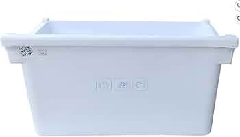 Vegetable Basket For Fridge Compatible With Samsung Double Door Refrigerator Gross Volume 253 Liter Full Plastic Box Color White Part code DA61-08973A(Pack of 1)