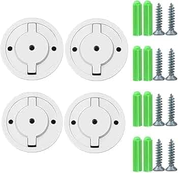 4Pcs Camera Mount,CCTV Camera Stand Wall Mount, Universal Security Camera Holder Replaces for Durable Adjustable Mounting Base for Home Surveillance